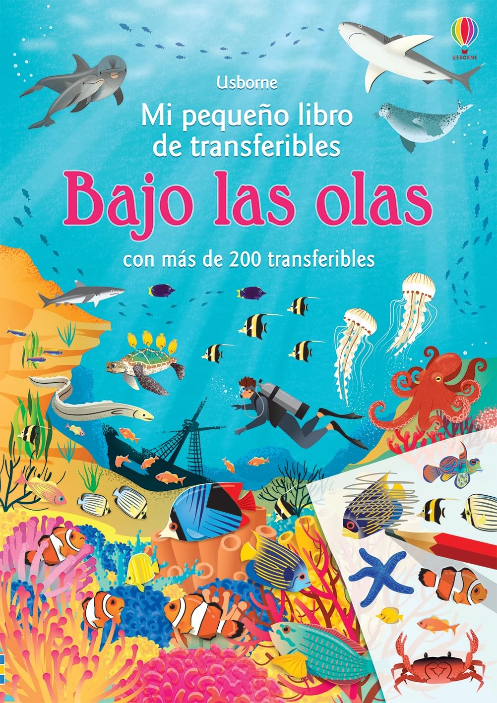 Libro: bajo las olas (Mi pequeño libro de transferibles)