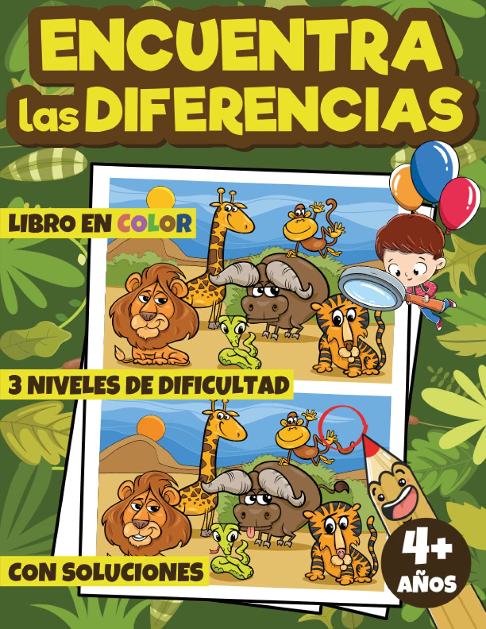 Libro: Encuentra las Diferencias: Mi Gran Libro de las Diferencias, Buscar las Diferencias, Busca y Encuentra Libros Niños, Pasatiempos para Niños, Juegos ... (¡Mis Grandes Retos de Busca y Encuentra!)