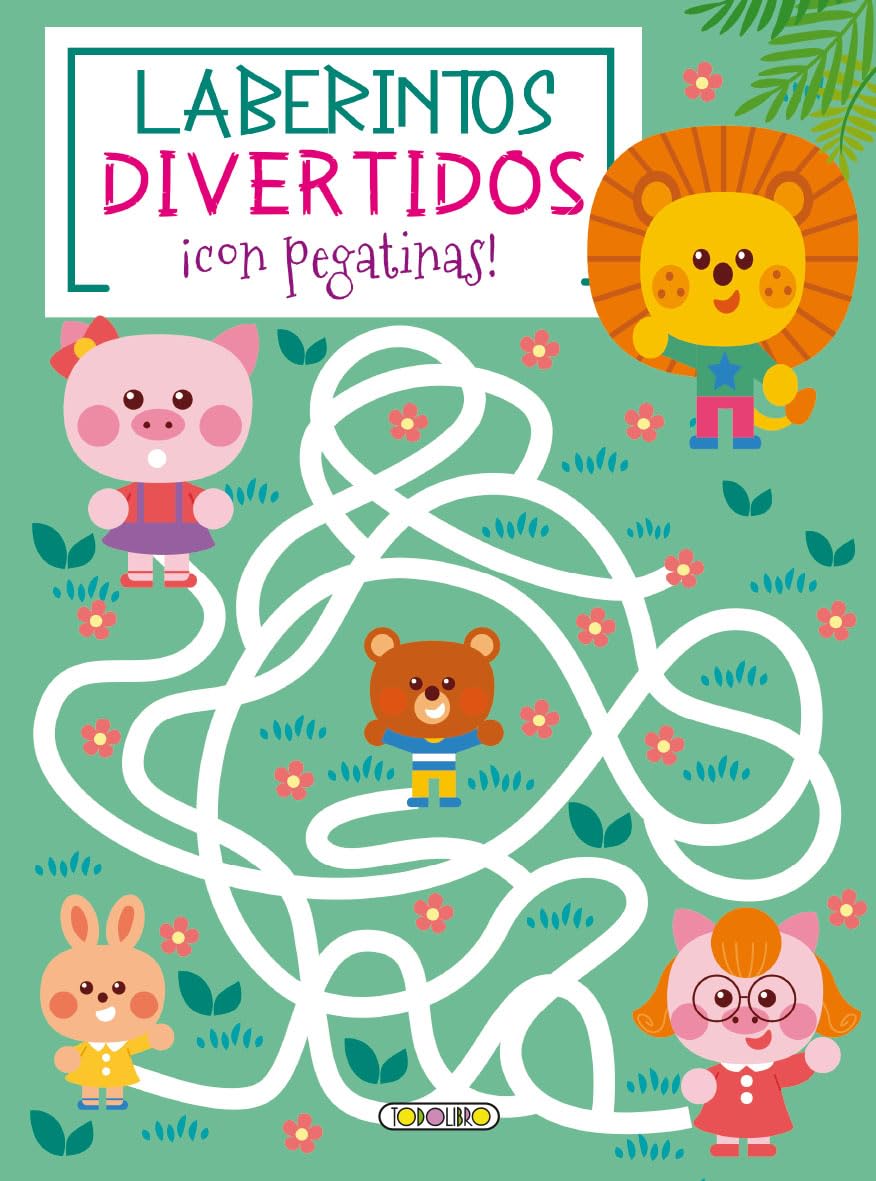 Libro: Laberintos divertidos con pegatinas