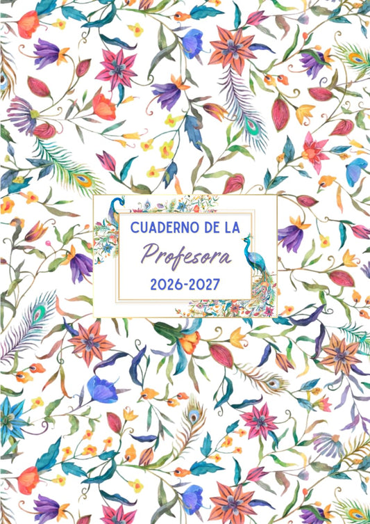 Cuaderno de la Profesora: Planificador de clases - Visión de la semana completa en dos páginas