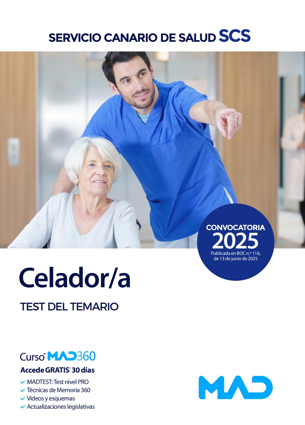 Libro: Celador/a del Servicio Canario de Salud. Test del temario
