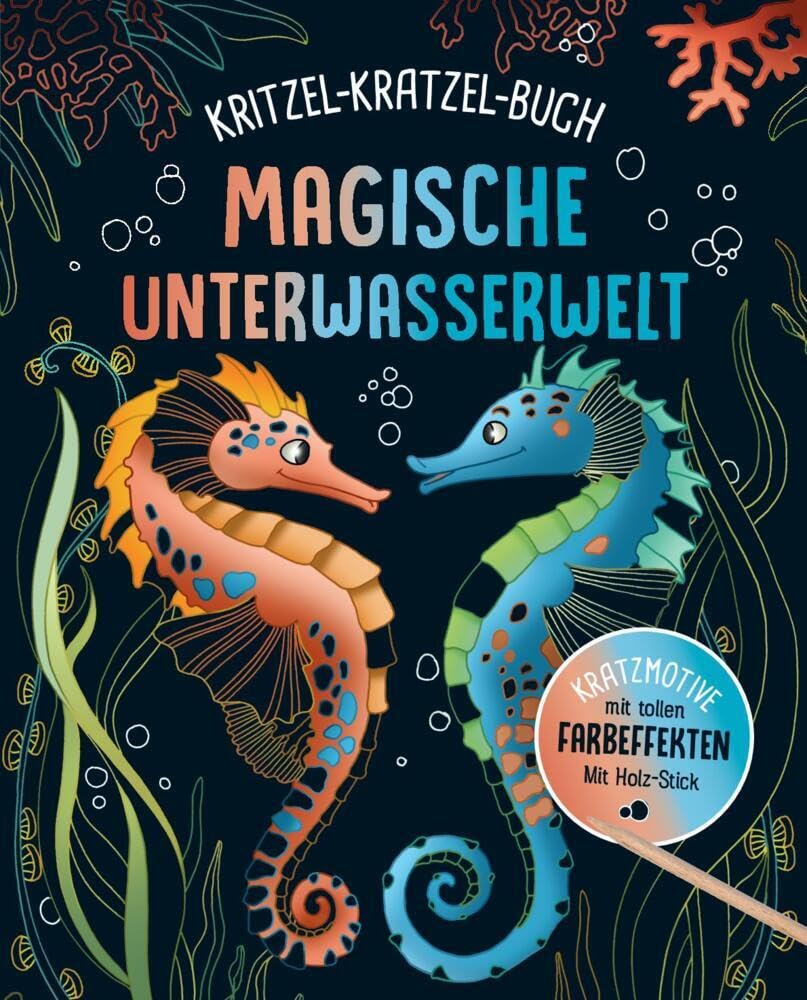 Libro: Magische Unterwasserwelt - Kritzel-Kratzel-Buch für Kinder ab 7 Jahren