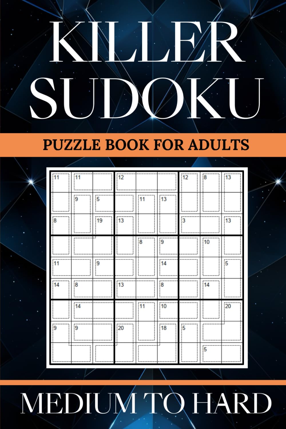 Libro: Killer Sudoku Puzzle Book for Adults: 200 Medium to Hard Sumdoku with Solutions | Large Print Sum Sudoku (2 puzzle per page) | Challenge Yourself