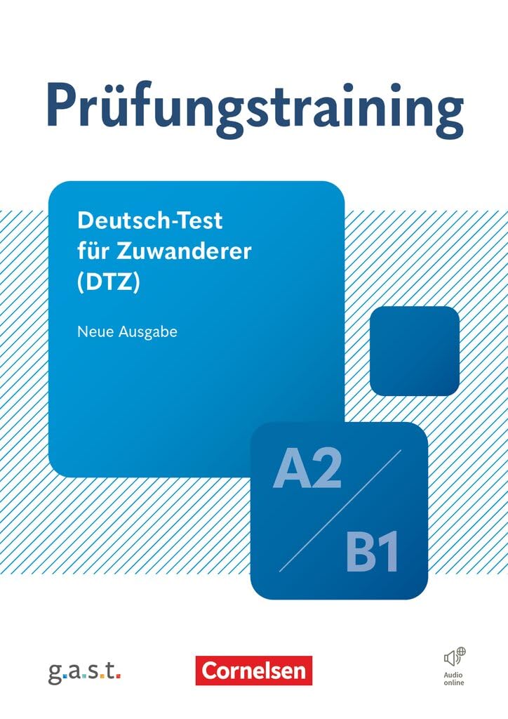 Libro: Prüfungstraining DaF A2/B1 - Deutsch-Test für Zuwanderer - Übungsbuch mit Lösungen und Audios als Download (Ausgabe 2025)