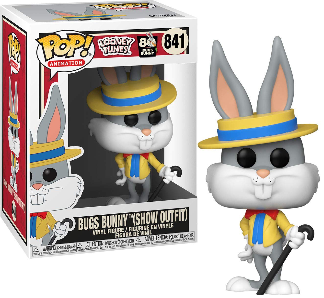 Funko Pop! Animación: Bugs 80th - Bugs in Show Outfit, Multicolor