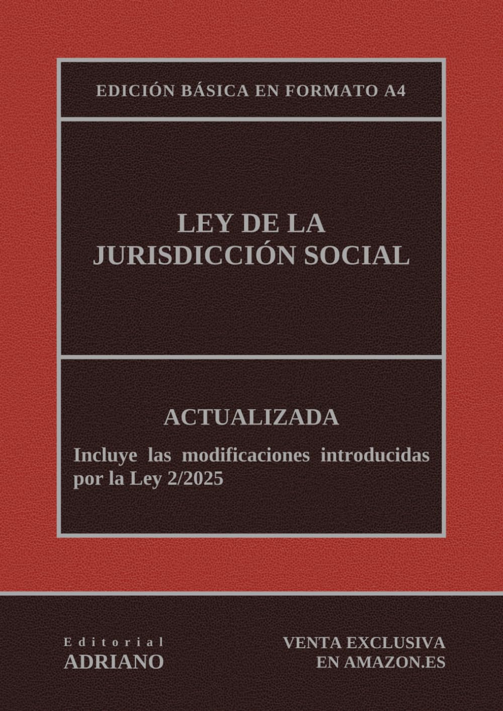 Libro: Ley de la Jurisdicción Social: Edición básica en formato A4