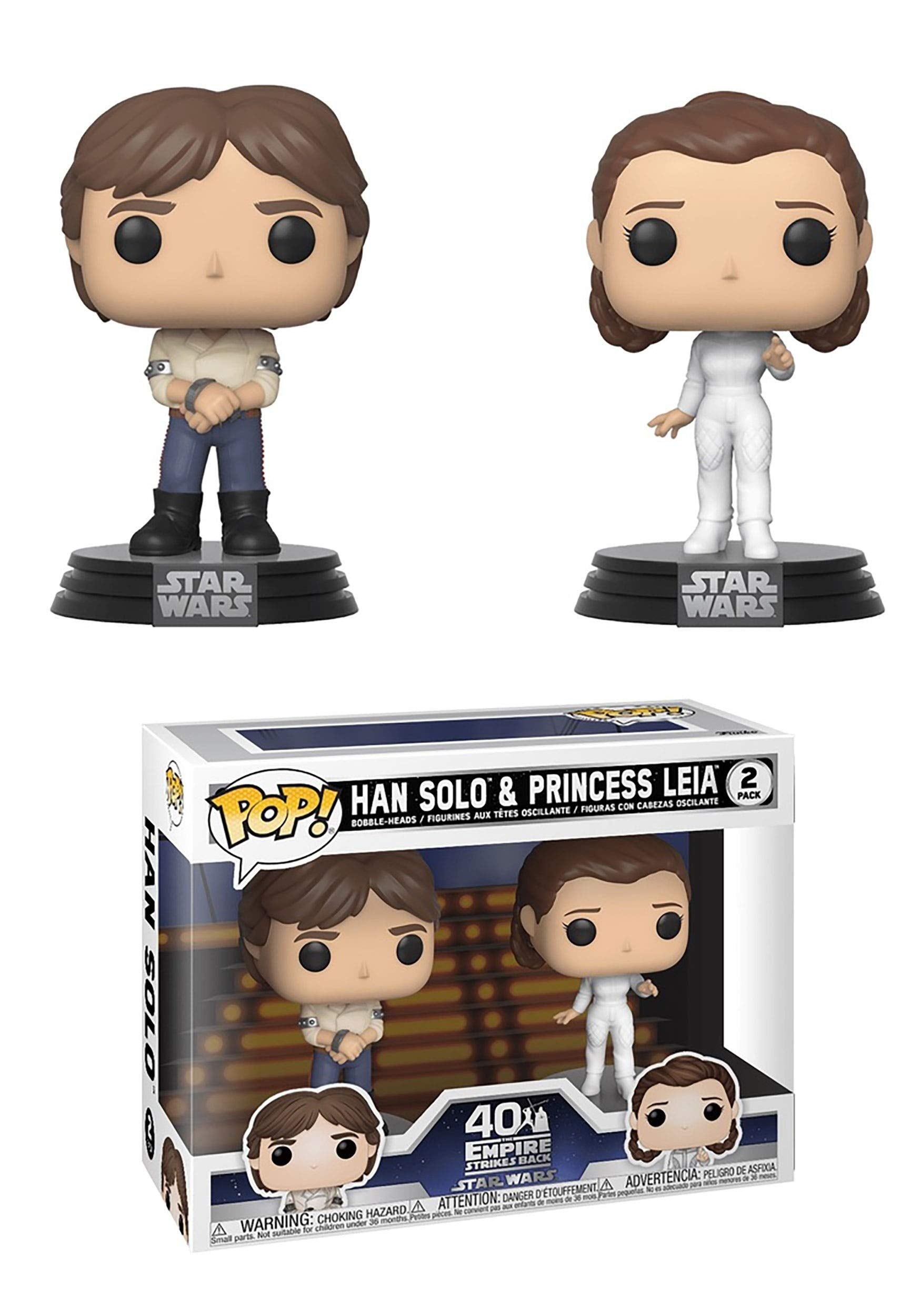 Funko Pop! Star Wars: Star Wars - Han and Leia Pack de 2