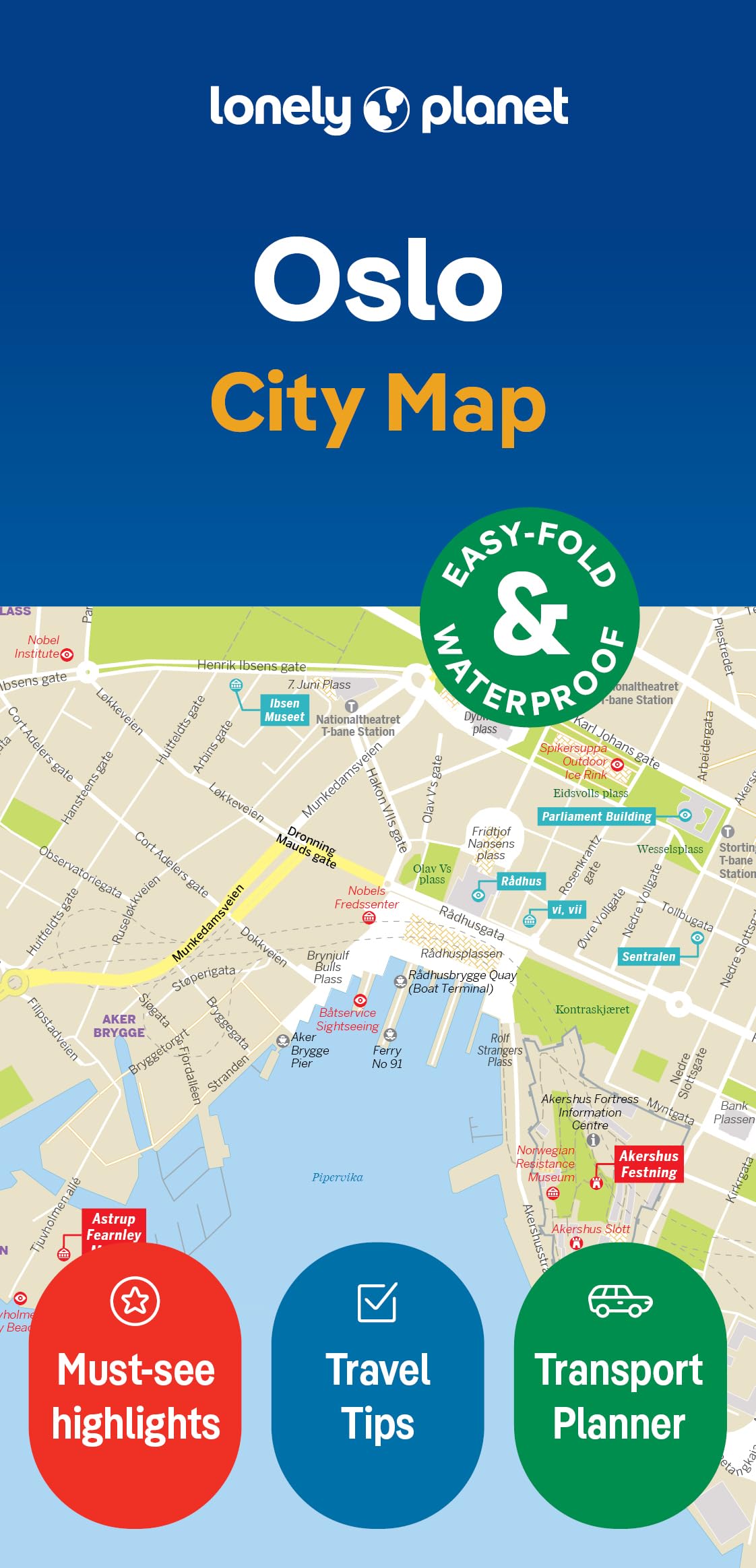 Libro: Lonely Planet Oslo City Map: Durable, Waterproof, Easy-Fold Planning Map with Attractions & Walking Tours (Compact City Planning Maps)