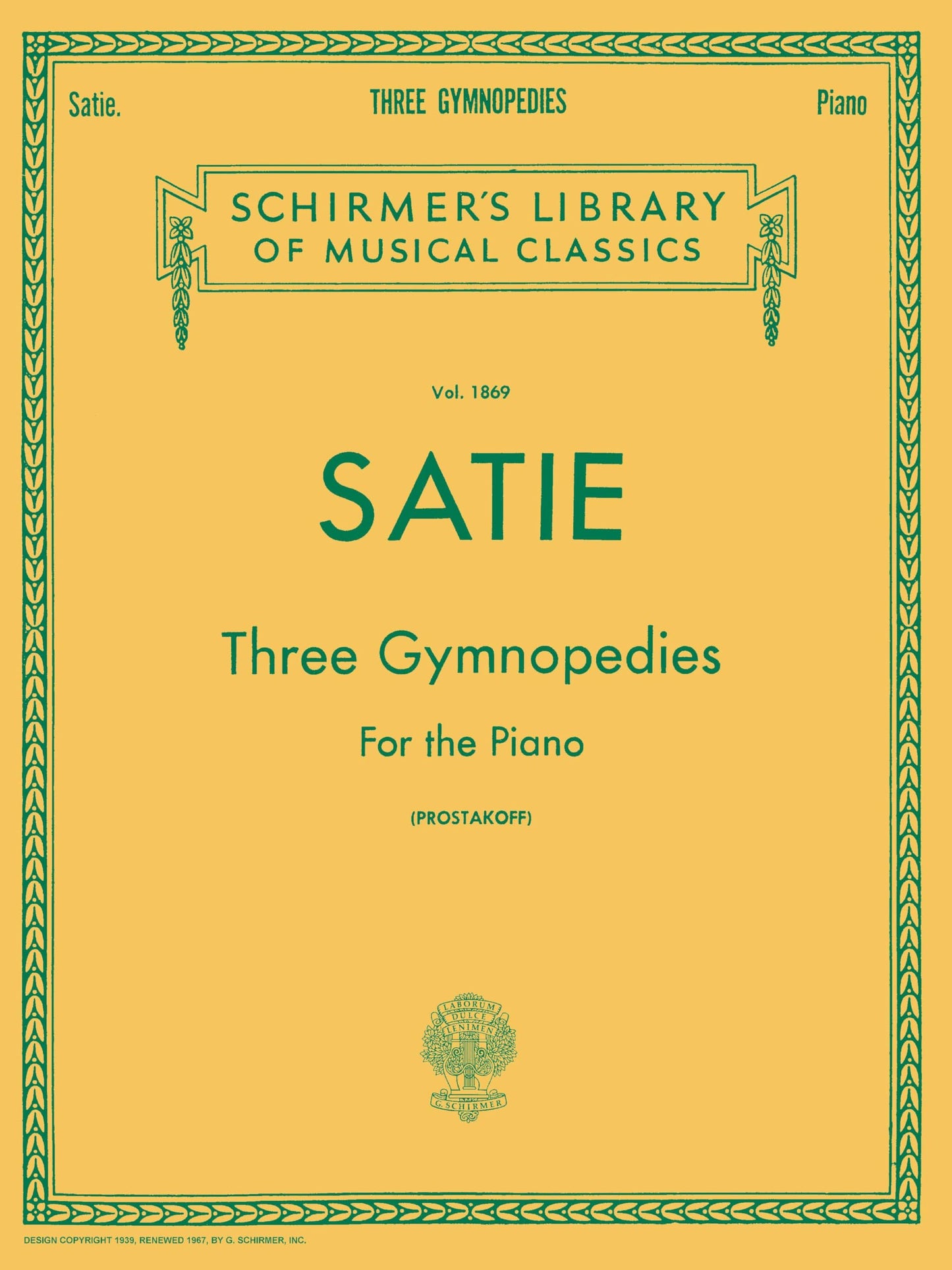 Libro: Erik satie: three gymnopedies for the piano piano: Sheet Music