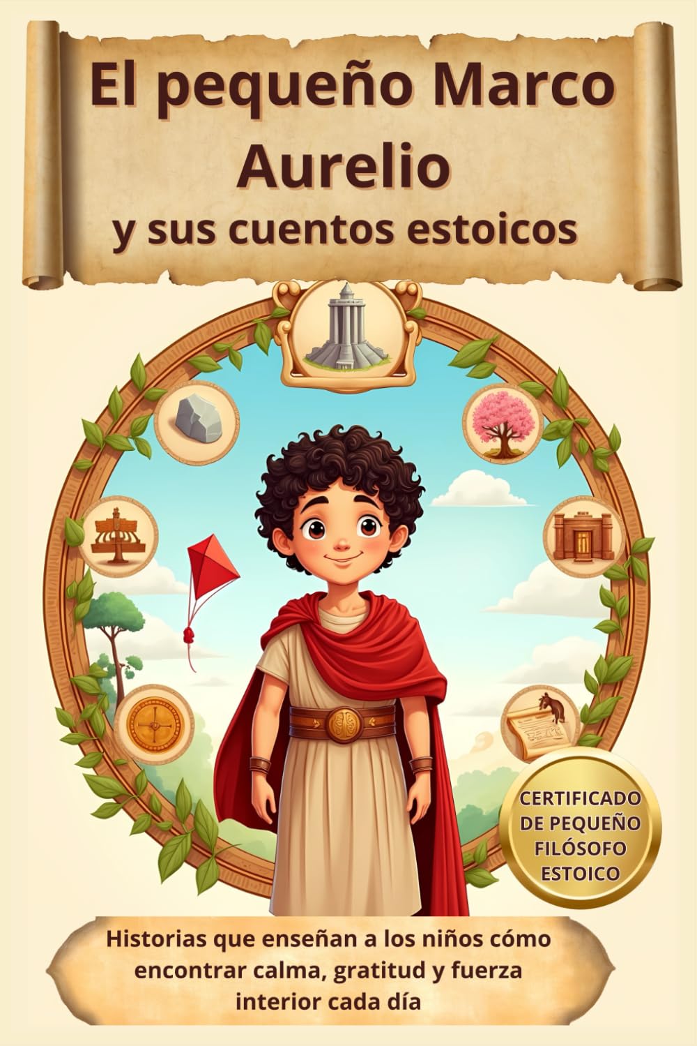 Libro: El pequeño Marco Aurelio y sus cuentos estoicos: Historias que enseñan a los niños cómo encontrar calma, gratitud y fuerza interior cada día