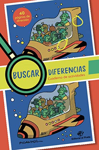 Libro: Buscar diferencias - Cuaderno de actividades: Juega a encontrar las diferencias más divertidas - Las ilustraciones se pueden pintar (Libros para buscar diferencias)