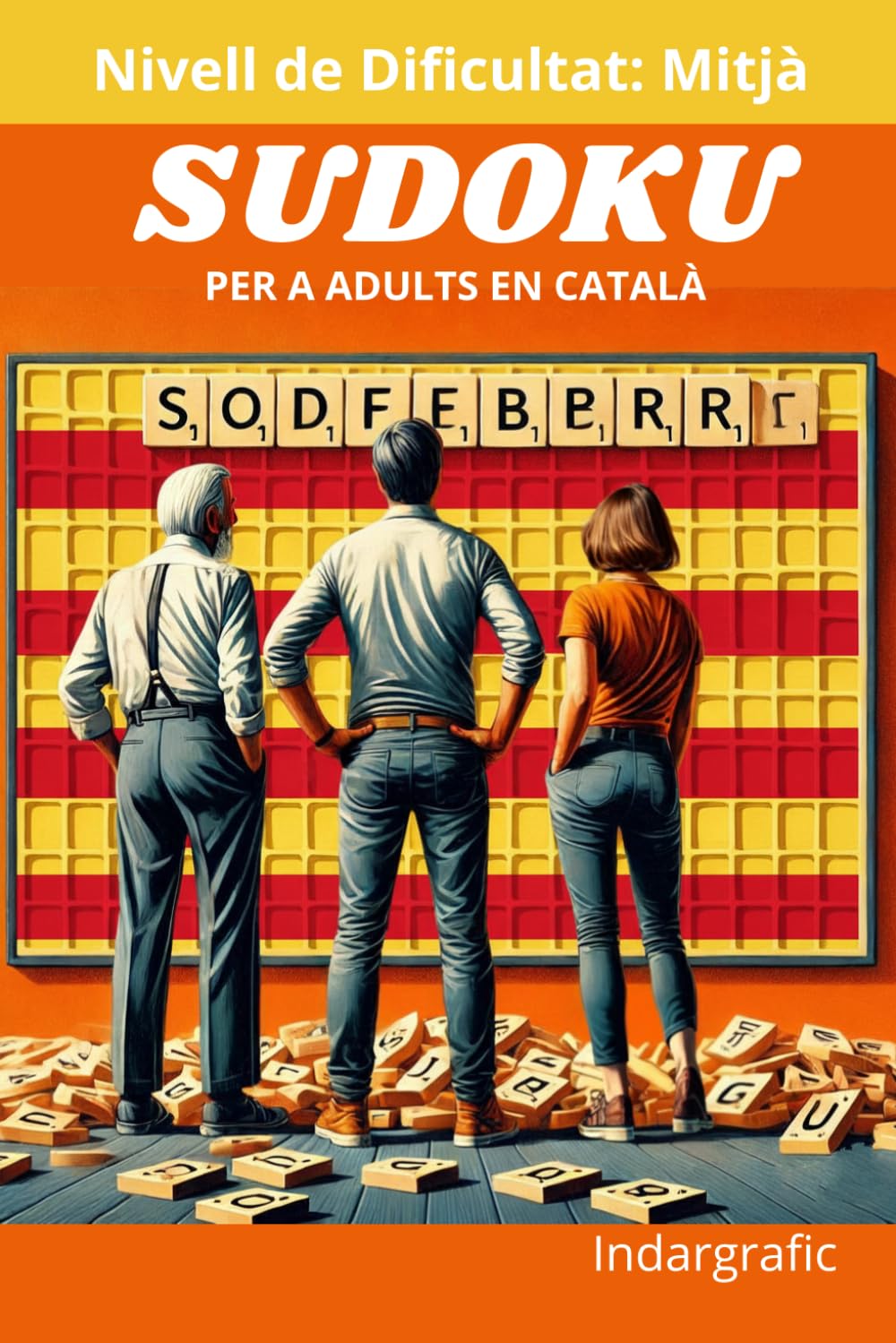 Libro: Sudoku.: Per a adults. Nivell de Dificultat: Mitjà (Passatemps en català)