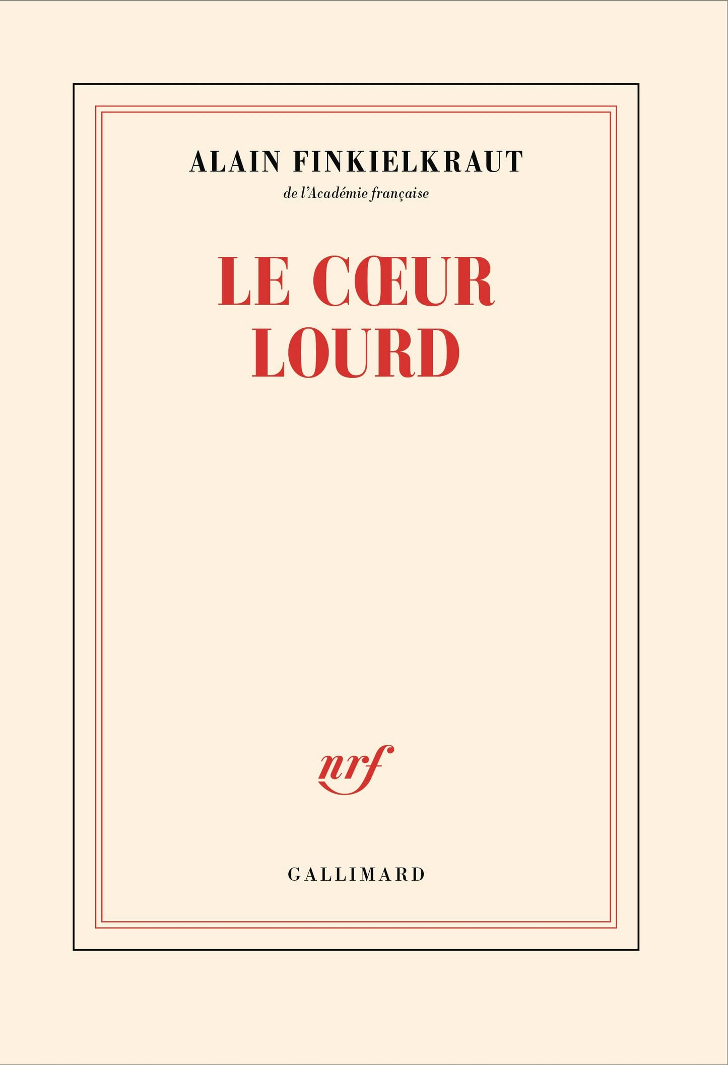 Libro: Le coeur lourd: Conversation avec Vincent Trémolet de Villers