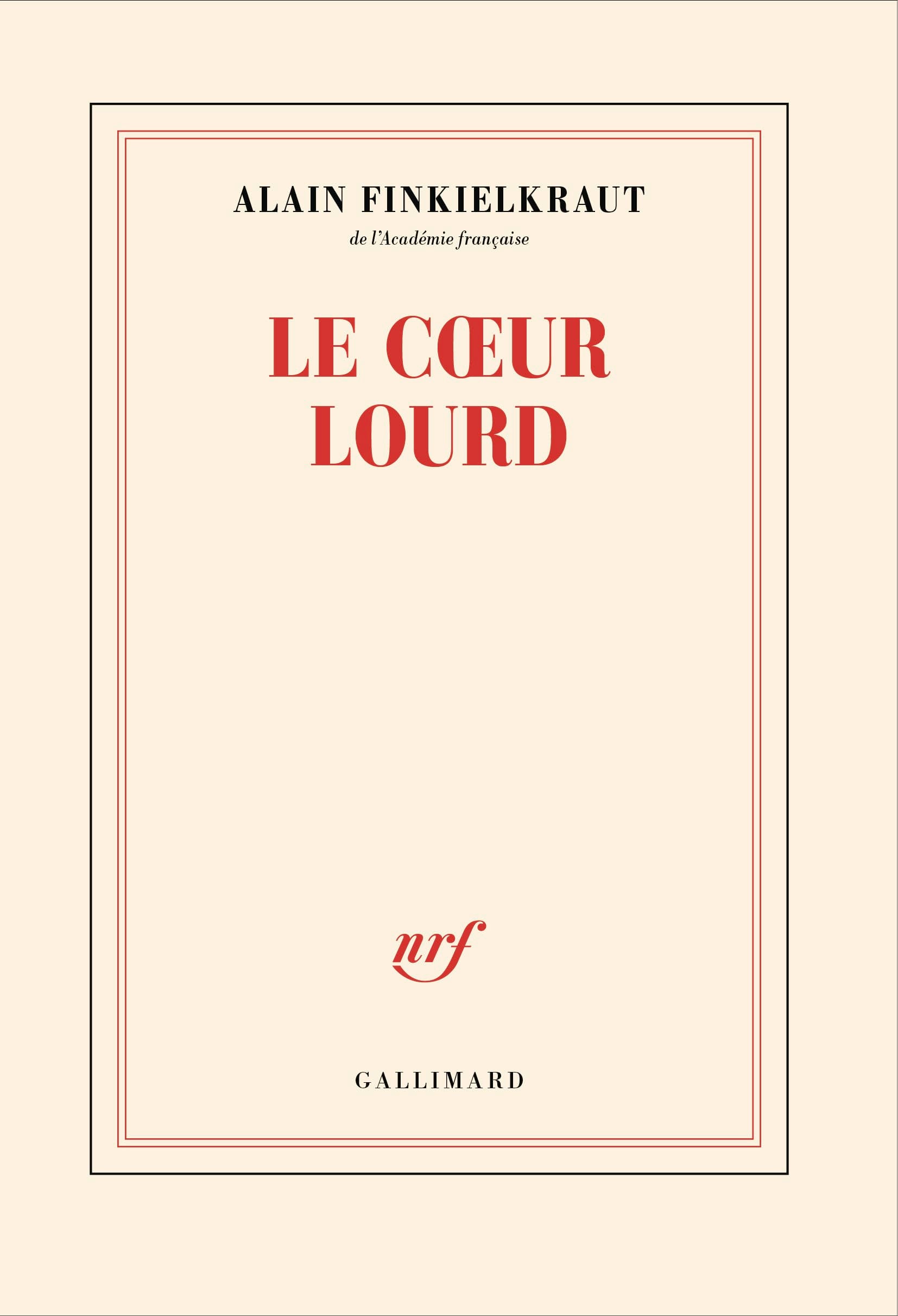 Libro: Le coeur lourd: Conversation avec Vincent Trémolet de Villers