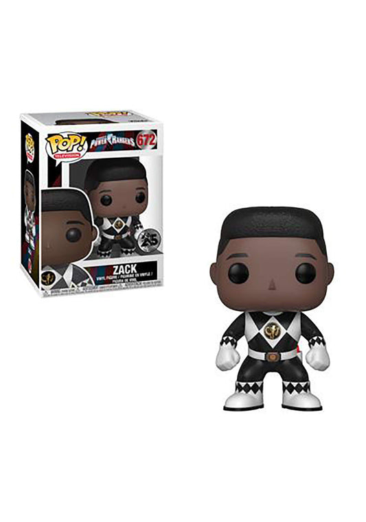 Funko Pop Television: Power Rangers - Black Ranger Collectible Figura, Multicolor