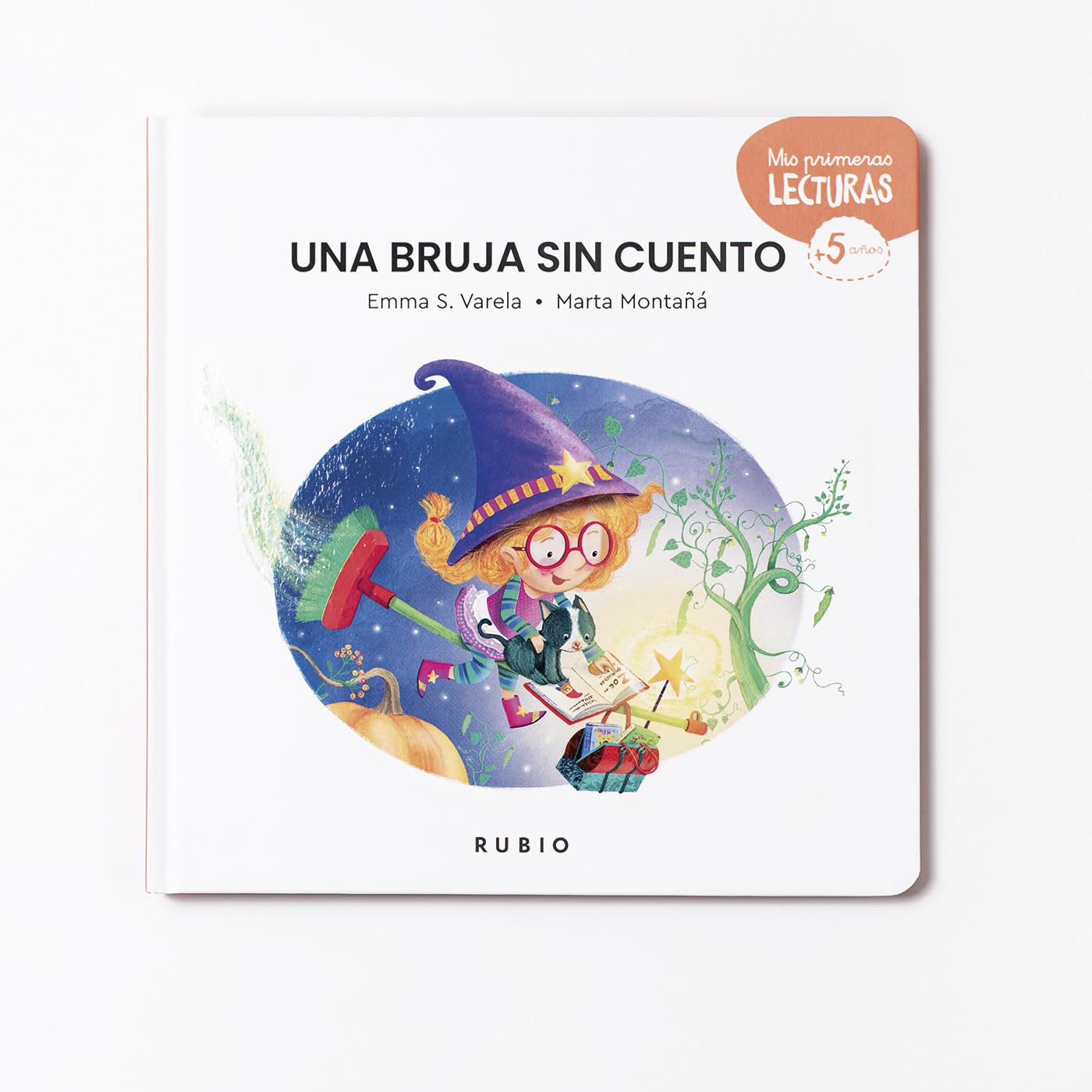 Libro: Una bruja sin cuento RUBIO | +5 años. Mayúsculas | Un cuento sobre la solidaridad y ayuda a los demás | Diseñado para leer en voz alta | Emma S. Varela (Mis Primeras Lecturas RUBIO)