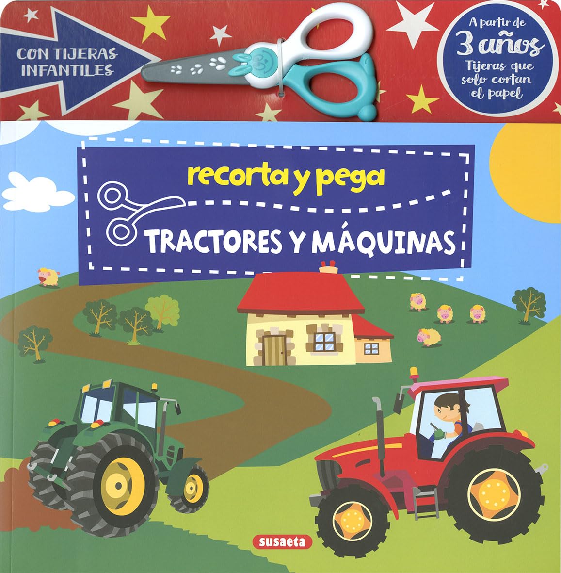 Libro: Recorta y pega tractores y máquinas