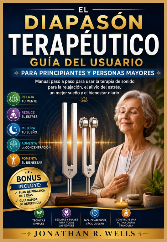 El Diapasón Terapéutico Guía del usuario para principiantes y personas mayores: Manual paso a paso para usar la terapia de sonido para la relajación, ... estrés, un mejor sueño y el bienestar diario