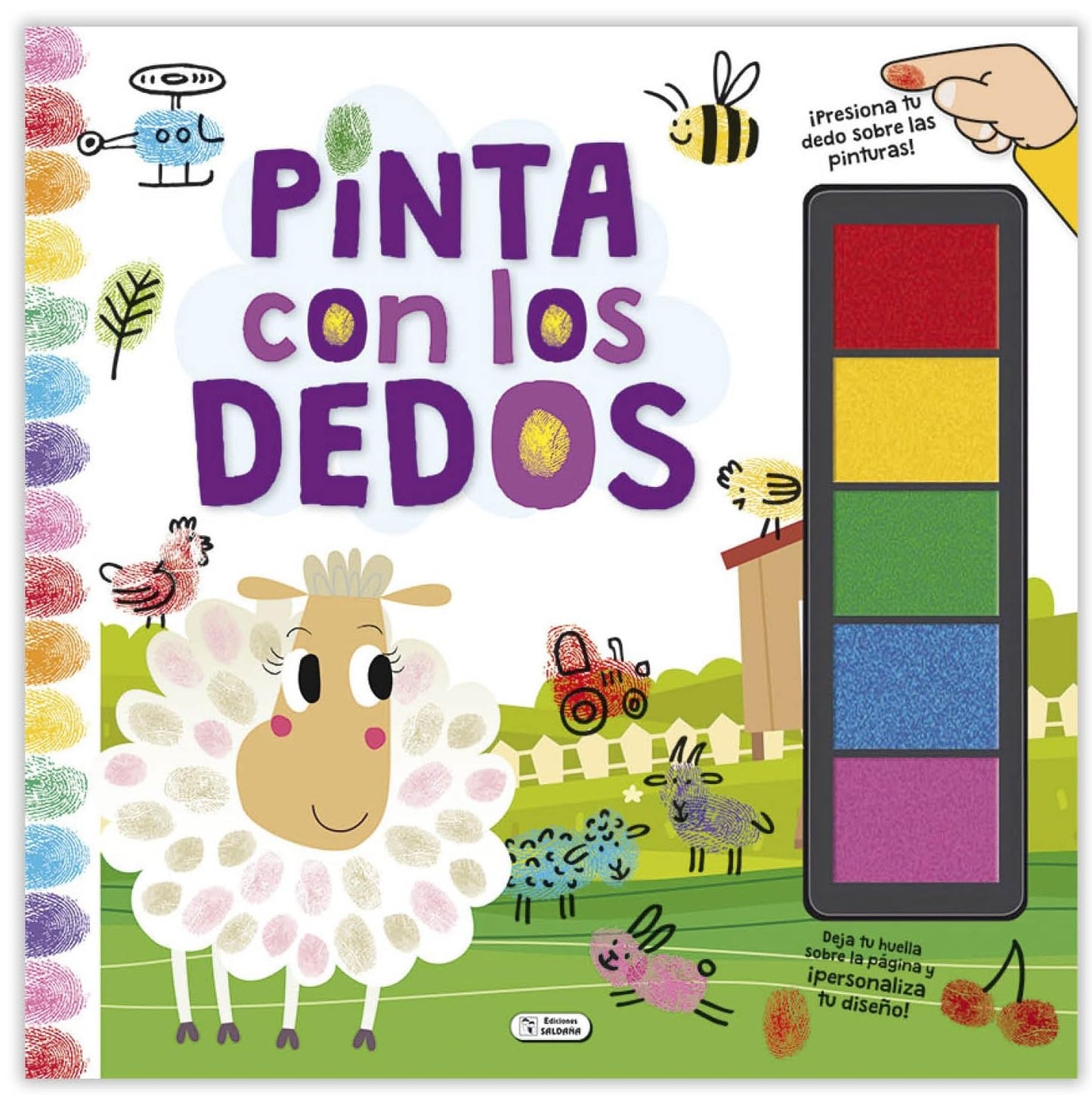 Libro: PINTA CON LOS DEDOS - OVEJA