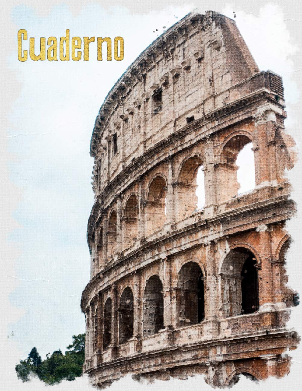 Libro: Cuaderno: Roma, Pintura de arte - A4, cuadrícula 5 x 5 mm, 100 páginas (Spanish Edition)