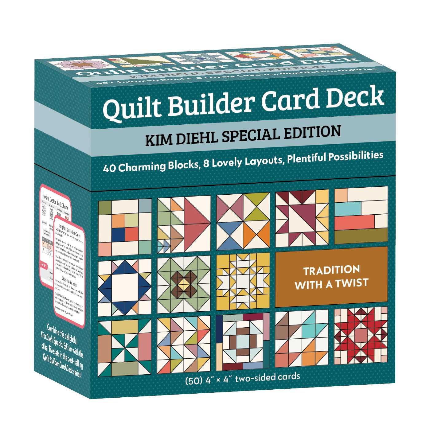 Libro: Quilt Builder Card Deck Kim Diehl Special Edition: 40 Scrappy Blocks, 8 Lovely Layouts, Plentiful Possibilities