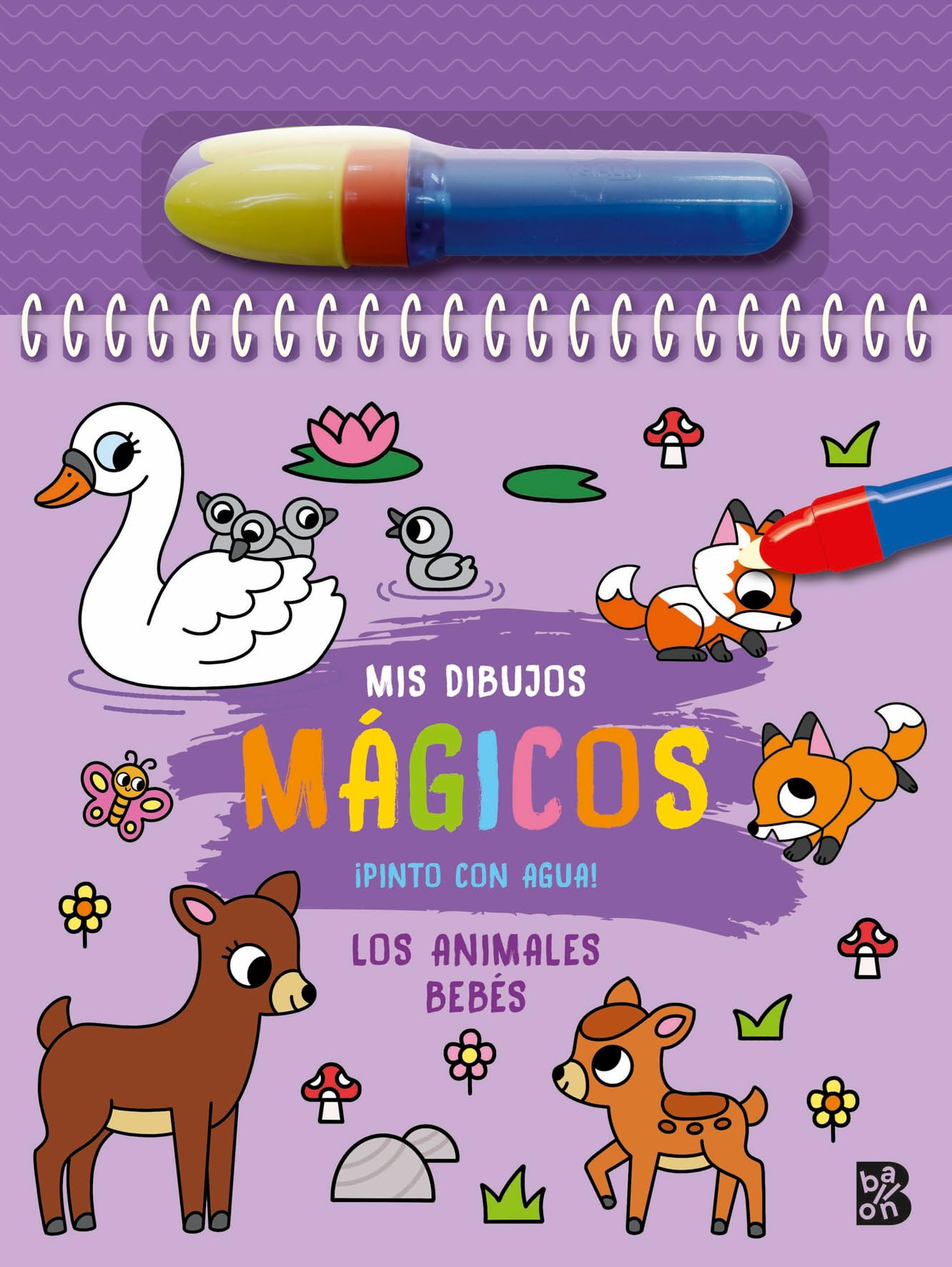 Libro: PINTO CON AGUA-LOS ANIMALES BEBÉS