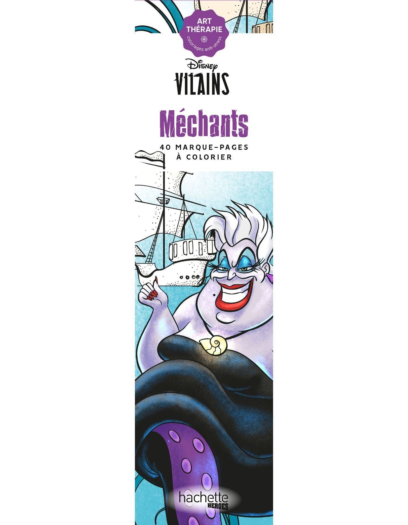 Méchants: 40 marque-pages à colorier
