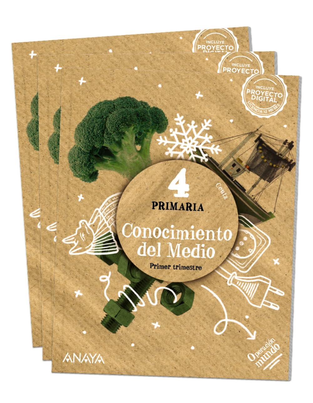 Libro: Conocimiento del medio 4.