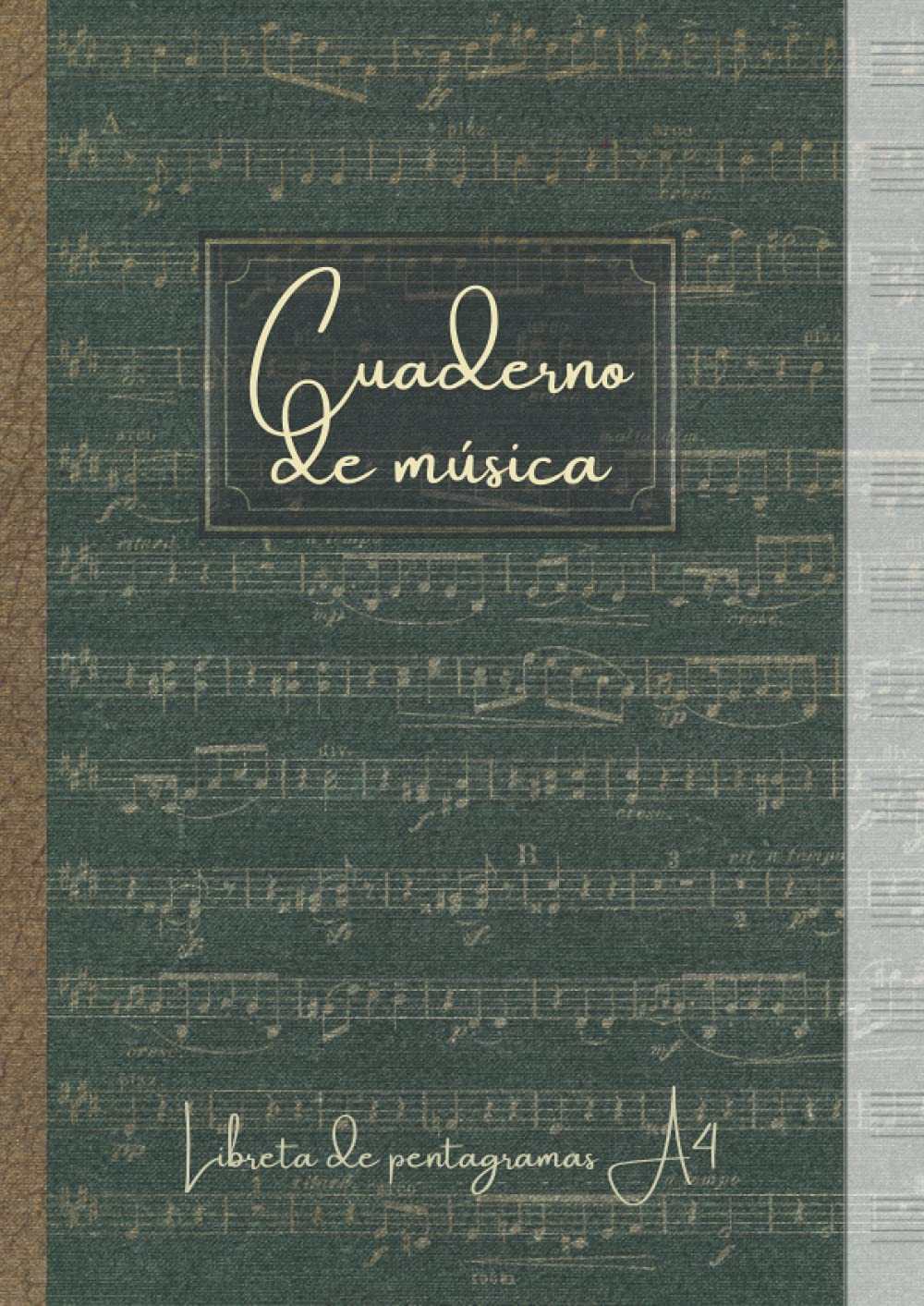 Libro: Cuaderno de música - Libreta de pentagramas A4: Papel pentagramado para escribir composiciones musicales. Nº2 (Spanish Edition)