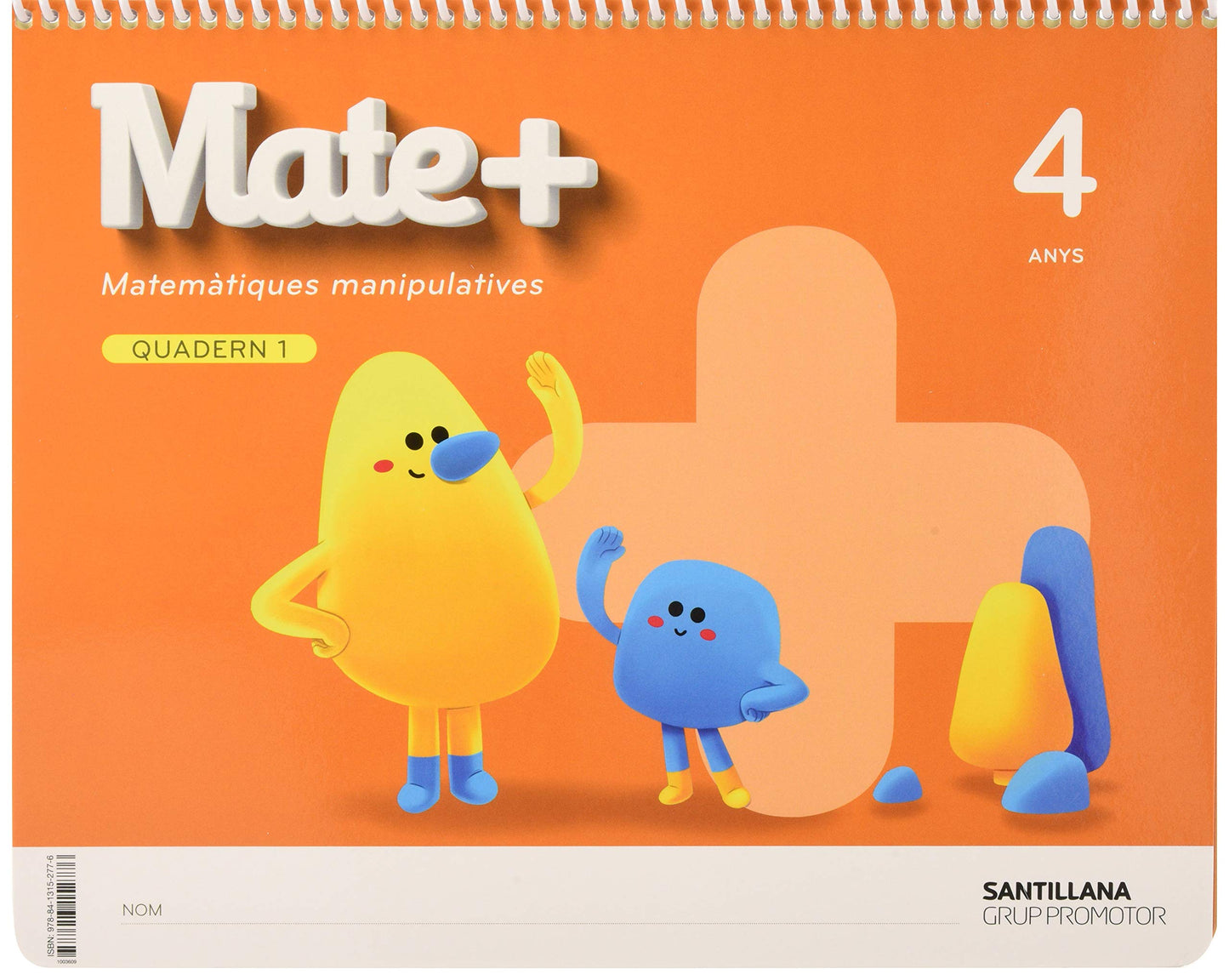 Libro: MATE+ MATEMATIQUES MANIPULATIVES 4 ANYS
