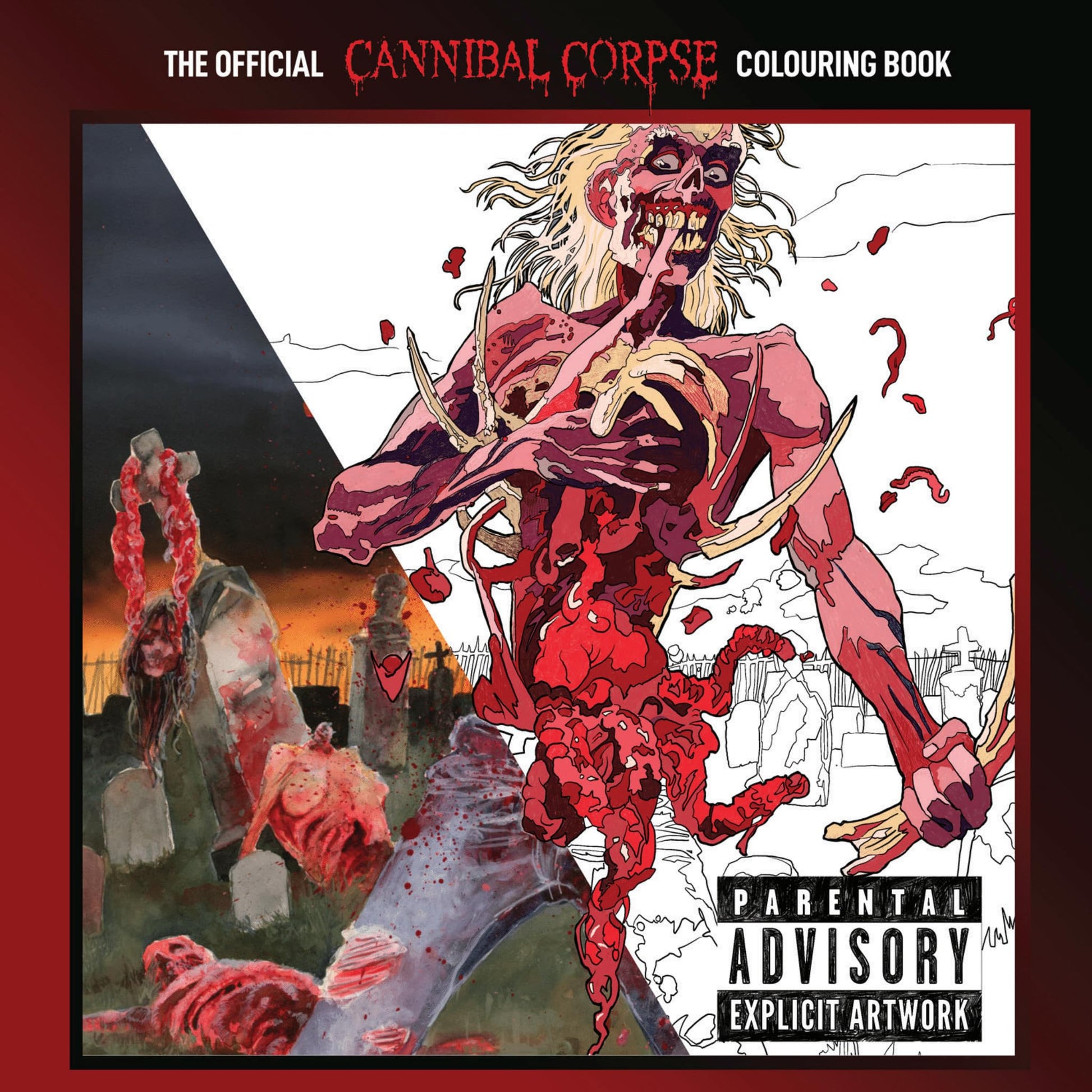 Libro: The Official Cannibal Corpse Colouring Book
