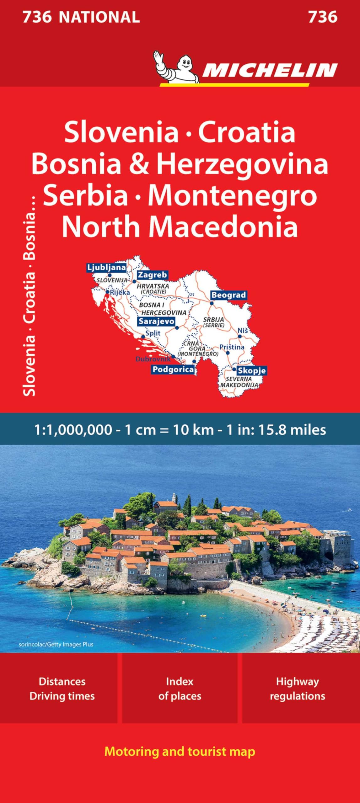 Michelin Slovenia, Croatia, Bosina & Herzegovina, Serbia, Montenegro, Yugoslavic Republic of Macedonia (Michelin Maps) [Idioma Inglés]