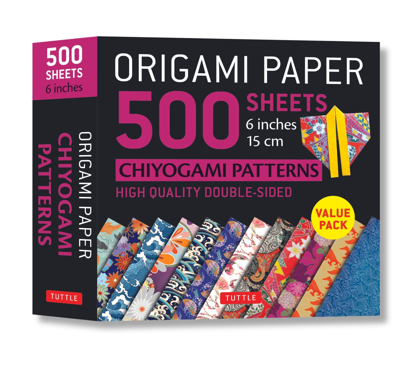 Libro: Origami Paper 500 sheets Chiyogami Patterns 6" 15cm: Tuttle Origami Paper: Double-Sided Origami Sheets Printed with 12 Different Designs (Instructions for 6 Projects Included)