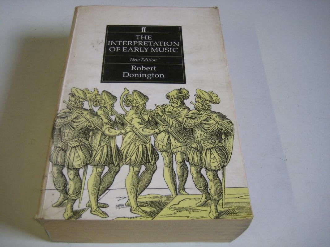 Libro: The interpretation of early music