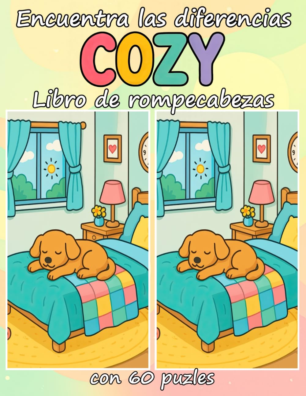 Libro: Encuentra las diferencias Cozy Libro de rompecabezas con 60 puzles: Una colección de 60 rompecabezas ‘encuentra las diferencias’ para todas las edades (Spanish Edition)
