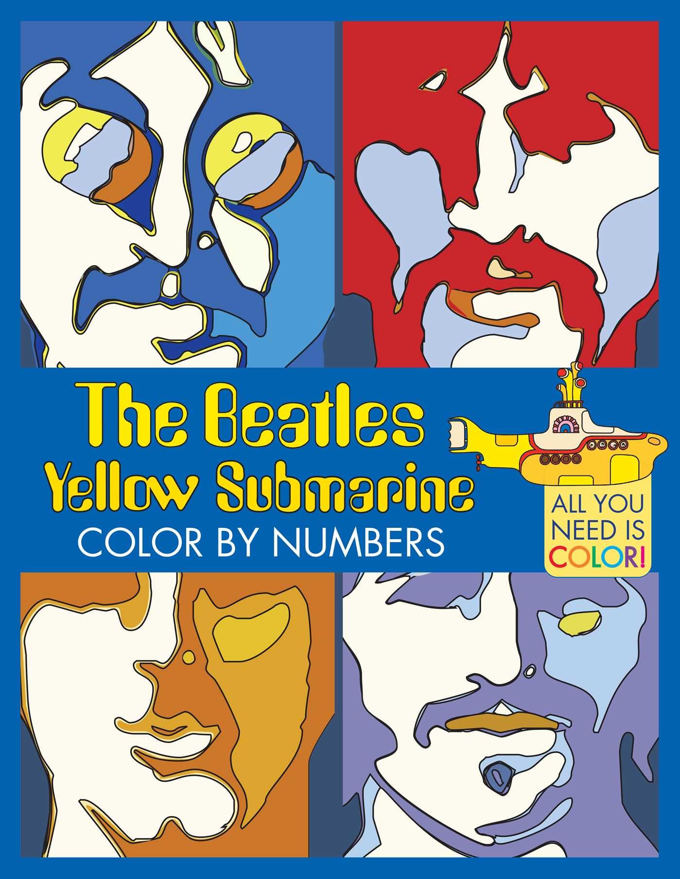 Libro: The Beatles Yellow Submarine Color By Numbers