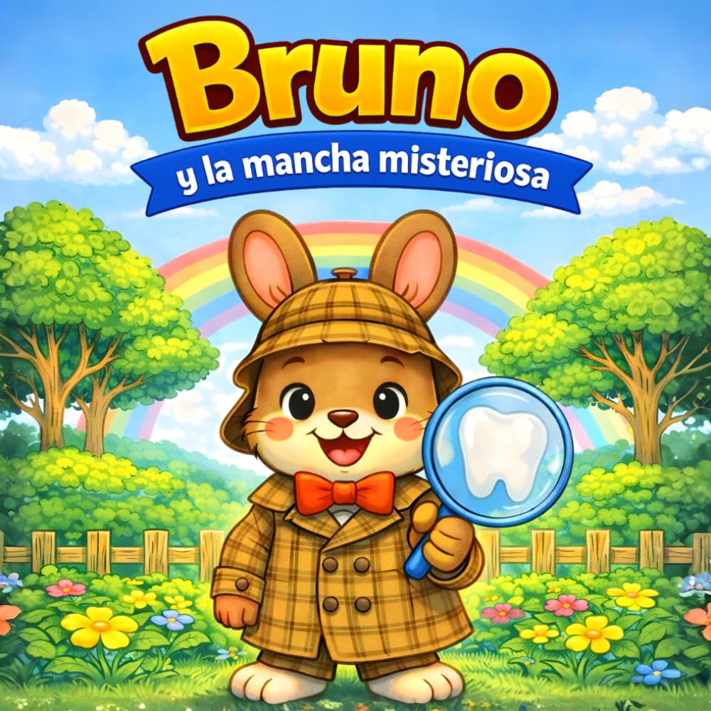 Libro: Bruno y la mancha misteriosa: Cuento infantil para leer y colorear · Primeras lecturas · Higiene dental para niños (Las aventuras de Bruno)