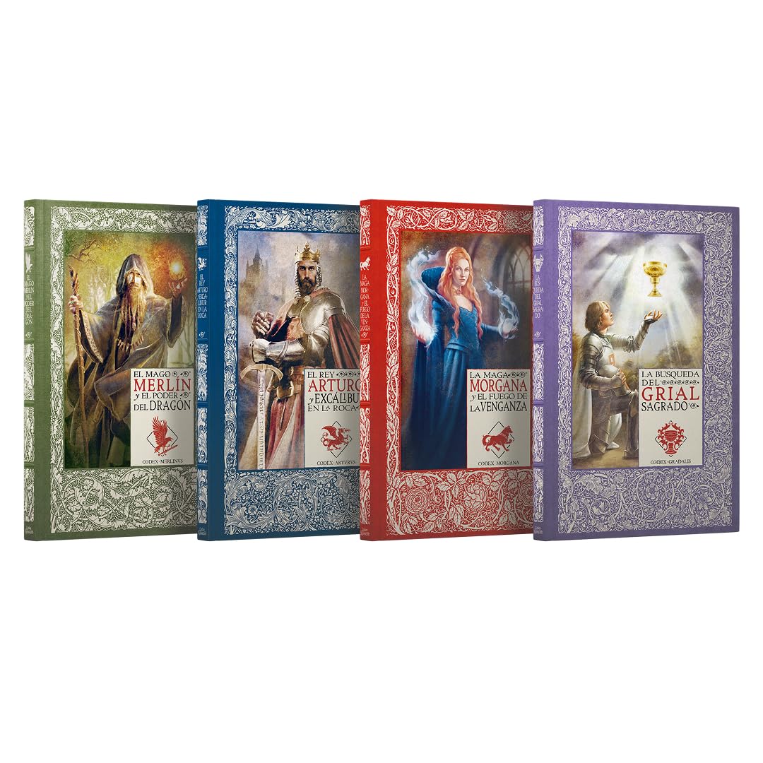 Libro: Pack Mitos y Leyendas del Rey Arturo I. Contiene 4 libros: El mago Merlín y el poder del dragón, El Rey Arturo y Excálibur en la roca, La magia ... ... de la venganza, La búsqueda del Grial Sagrado