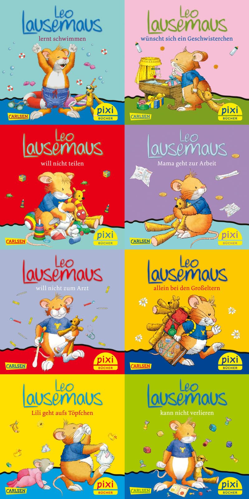 Libro: Pixi-Bundle 8er Serie 219: Leo Lausemaus