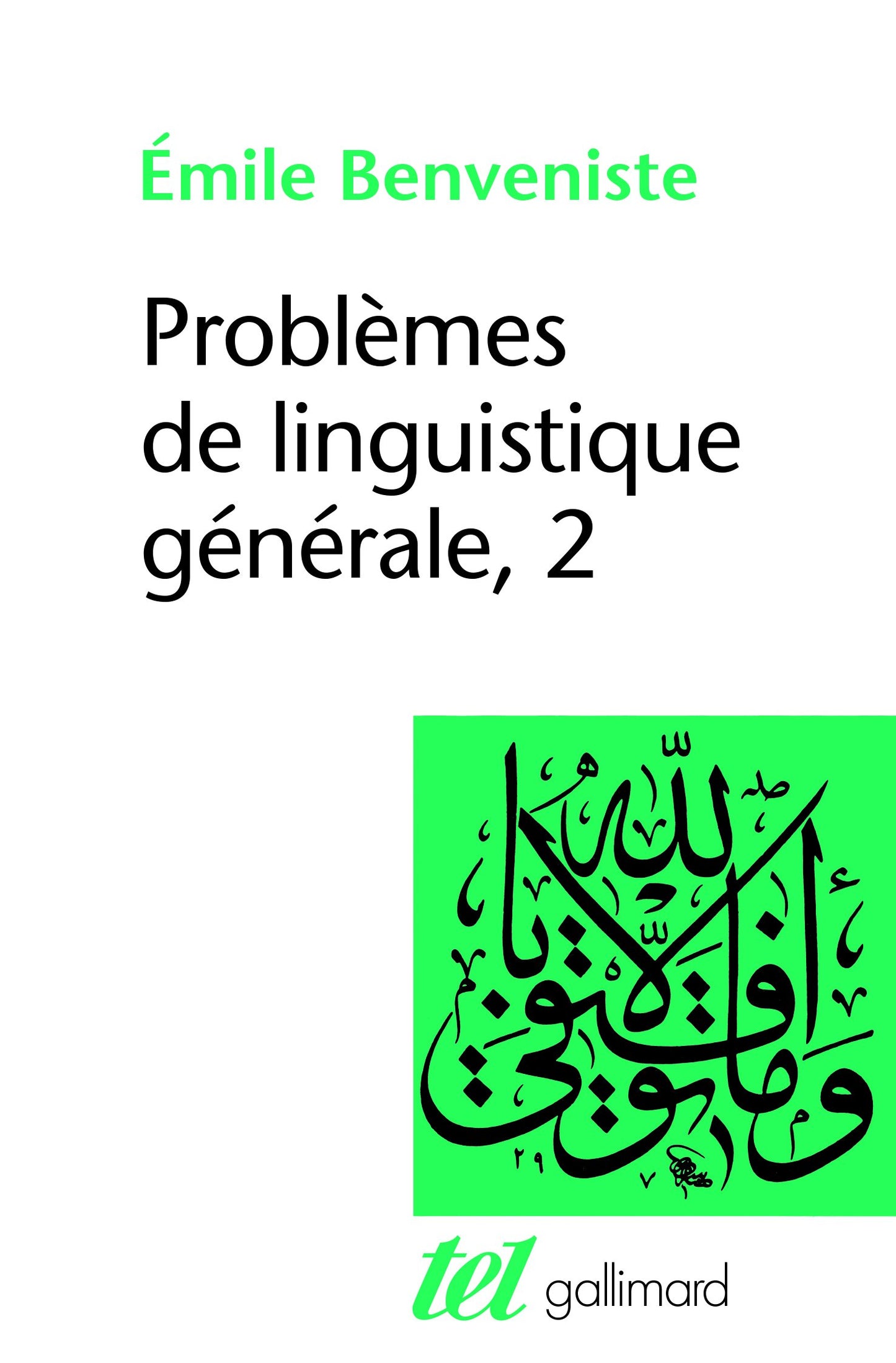 Libro: Problèmes de linguistique générale (2)
