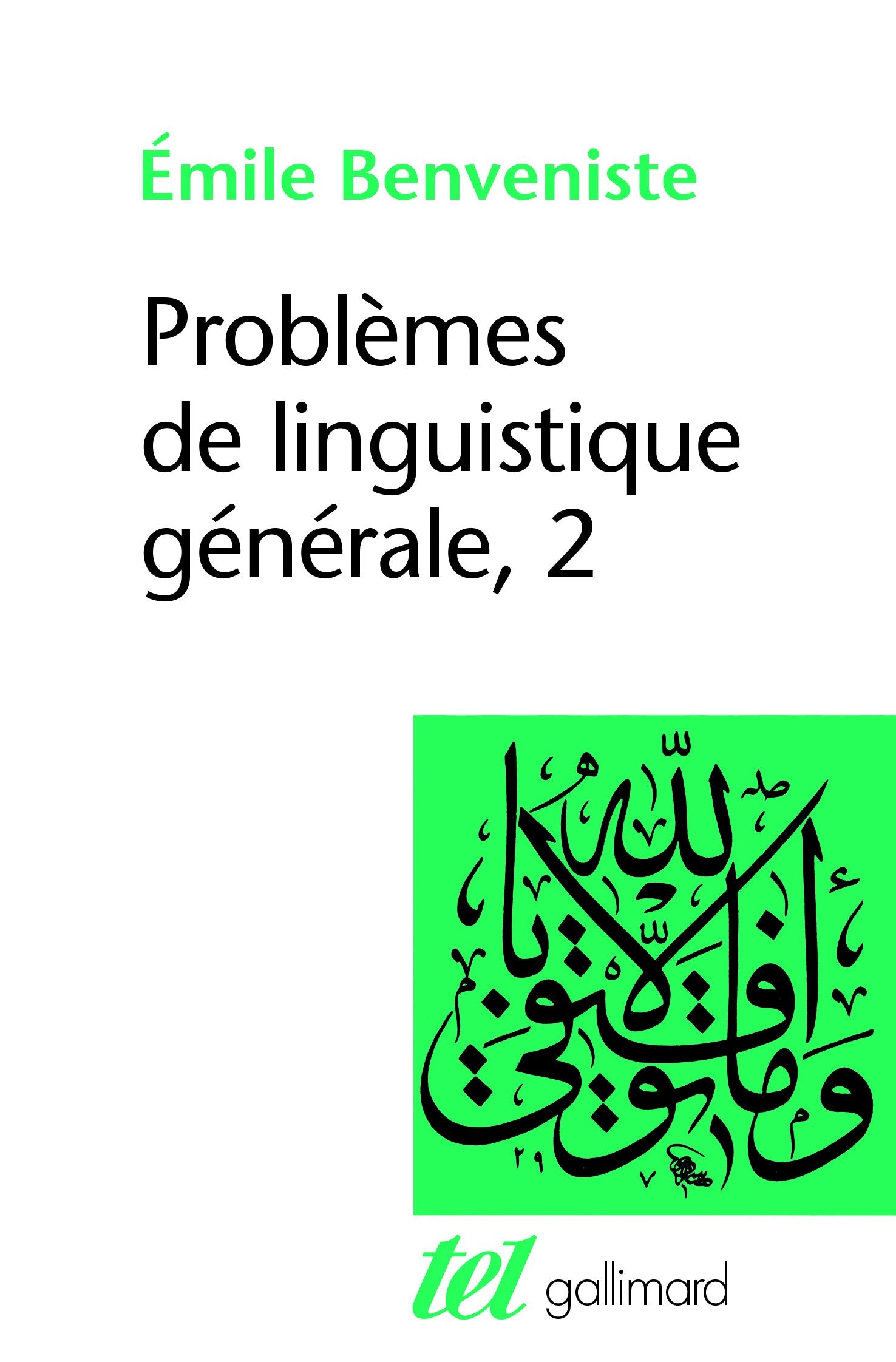 Libro: Problèmes de linguistique générale (2)