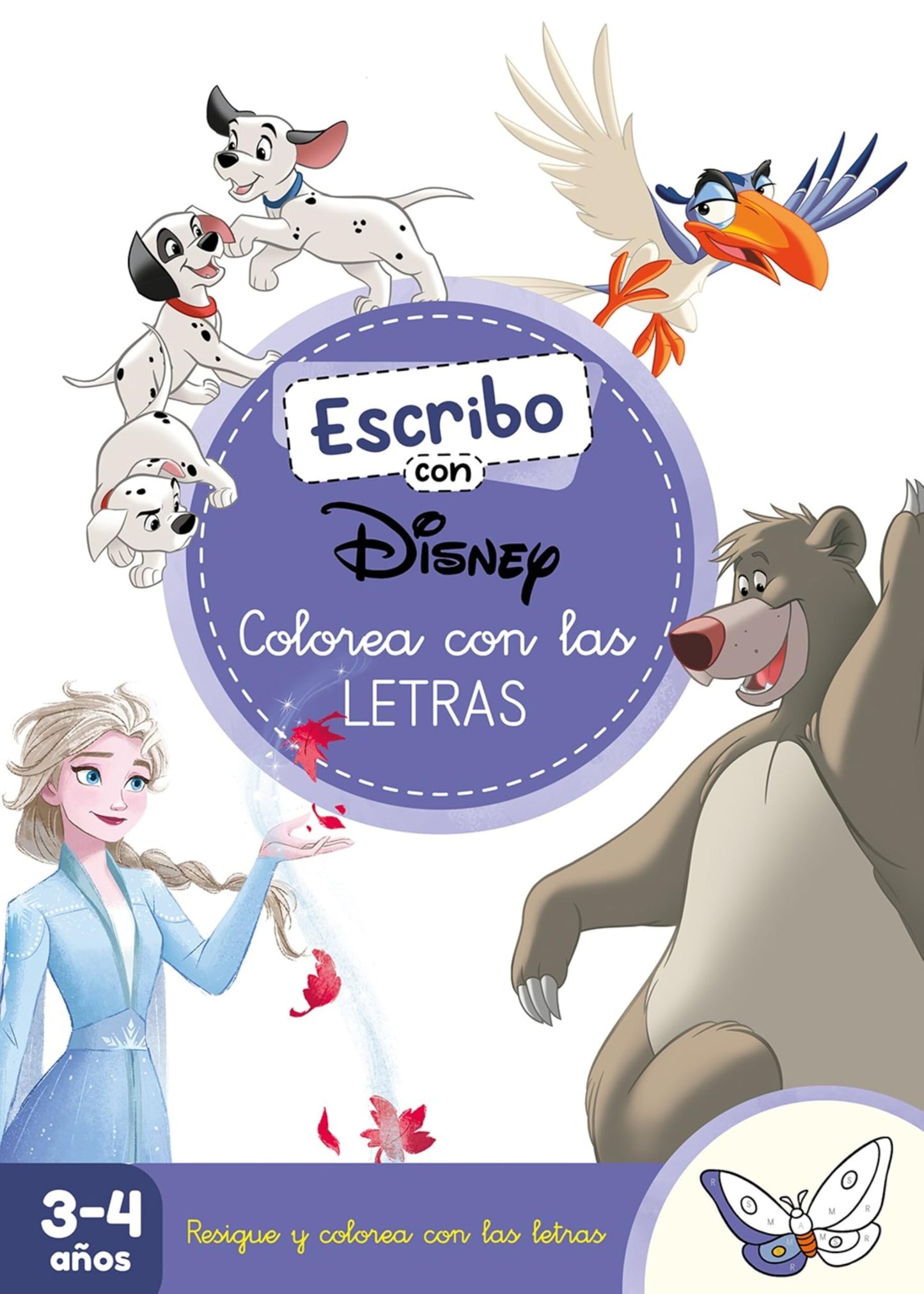 Libro: Escribo con Disney. Colorea con las letras (Disney. Primeros aprendizajes): Con letras y figuras para reseguir (Aprendo con Disney)