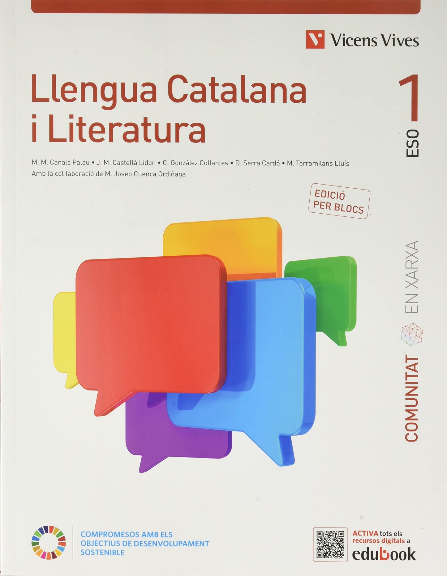 Libro: Llengua Catalana i Literatura 1 Catalunya. (Comunitat en Xarxa). Edició per blocs