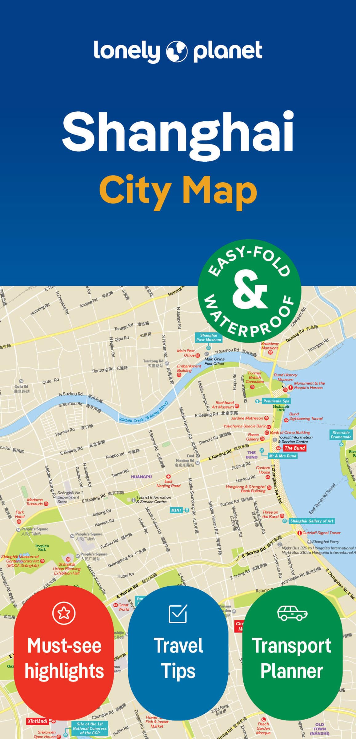 Libro: Lonely Planet Shanghai City Map: Durable, Waterproof, Easy-Fold Planning Map with Attractions & Walking Tours (Compact City Planning Maps)