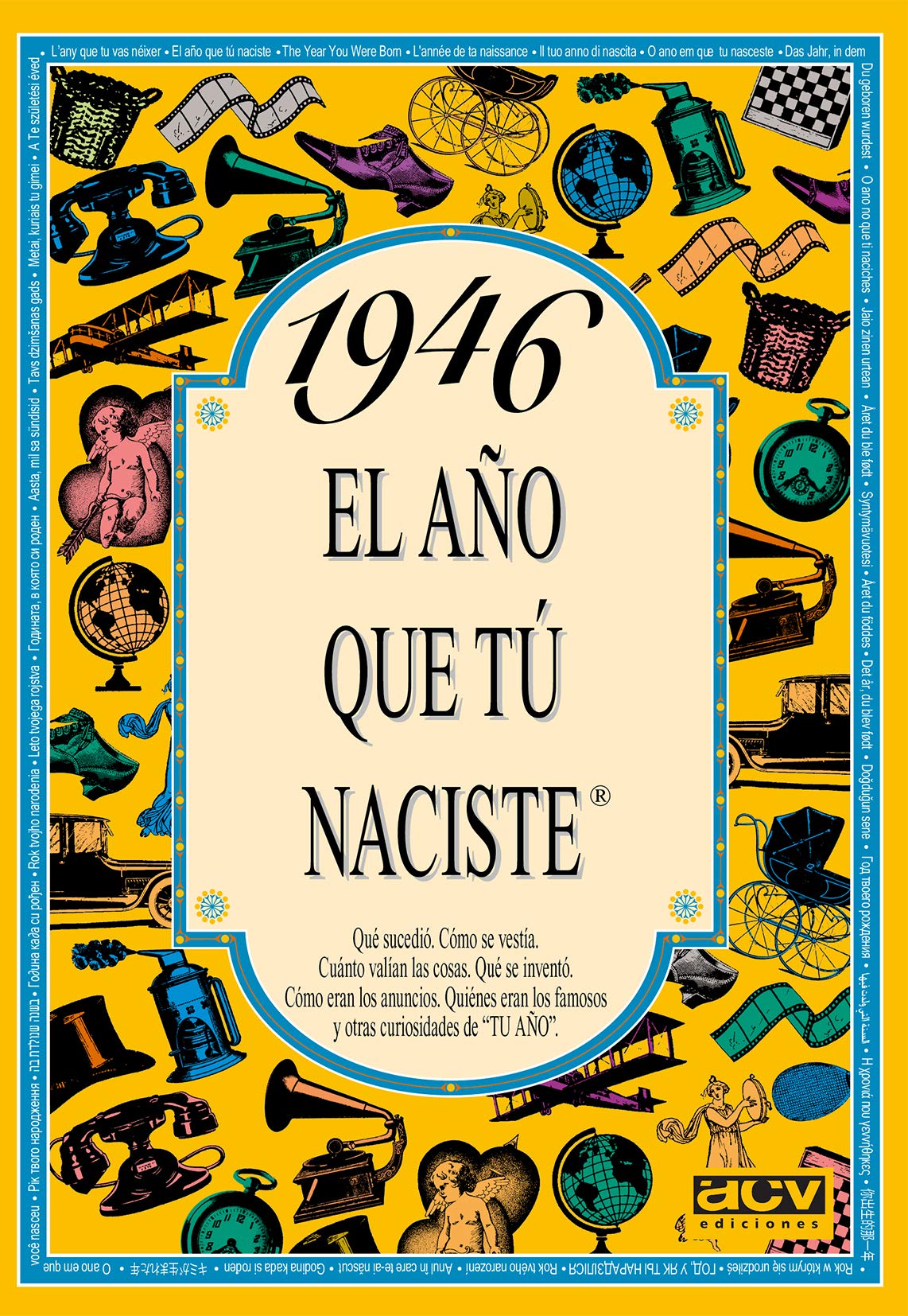 1946 EL AÑO QUE TÚ NACISTE - Regalo de cumpleaños ideal para quienes cumplen 80 años en 2026