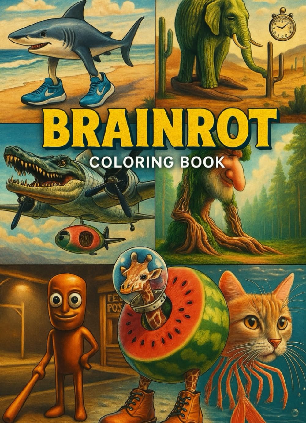 Libro: Brainrot coloring book: Italian brainrot da colorare (Italian Edition)