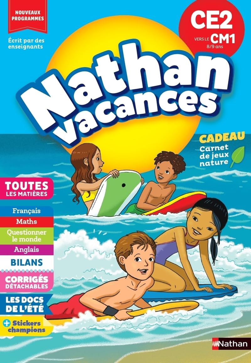 Libro: Nathan Vacances du CE2 vers le CM1 8/9 ans