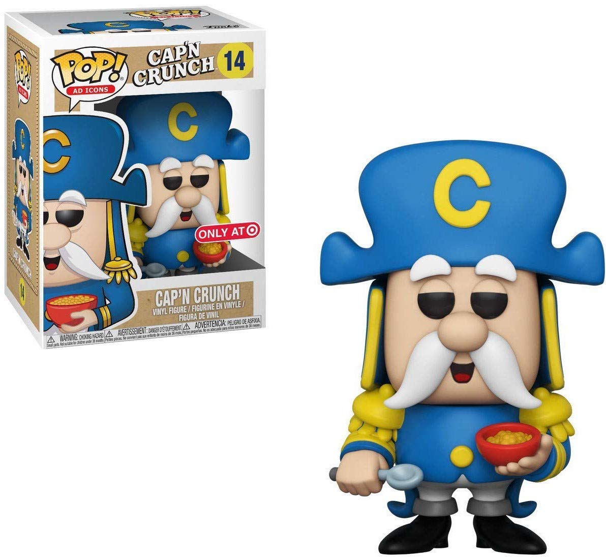 Funko Pop: Quaker Oats Funko Pop! Íconos Publicitarios Cap'n Crunch Exclusivo Figura de Vinilo #14