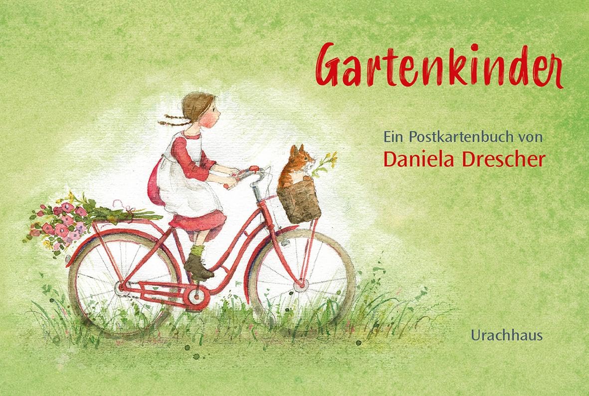 Libro: Postkartenbuch 'Gartenkinder': Zauberhafte Kartenmotive der international gefeierten Illustratorin Daniela Drescher. Natur pur - zum Verschicken und Verschenken.