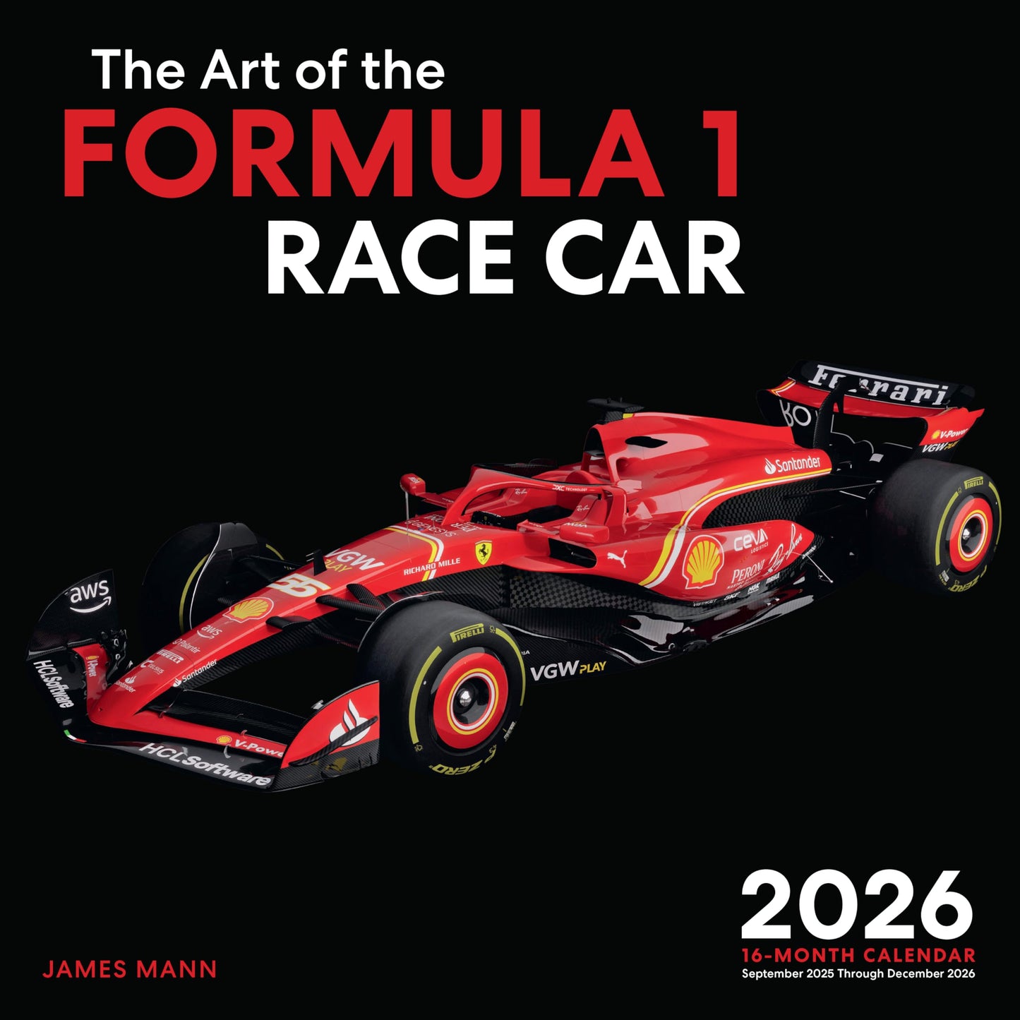 Libro: The Art of the Formula 1 Race Car 2026: 16-Month Calendar--September 2025 through December 2026